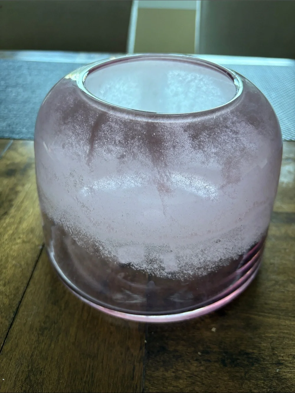 NWT Anthropologie Lullia Pink Art Glass Vase